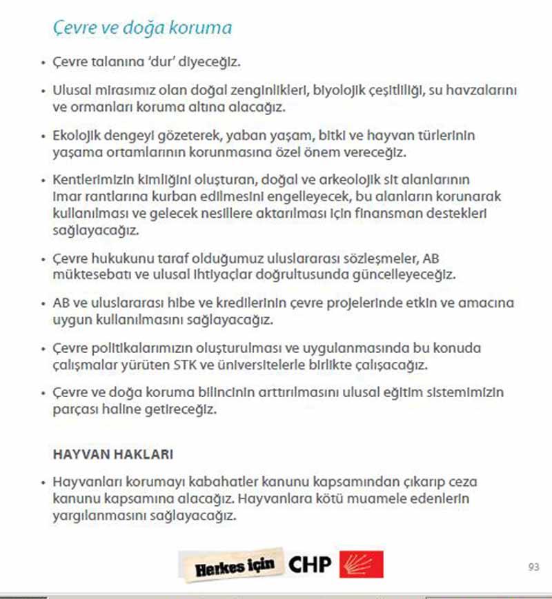 HAYTAP’ ın Önerisi CHP Seçim Bildirgesinde