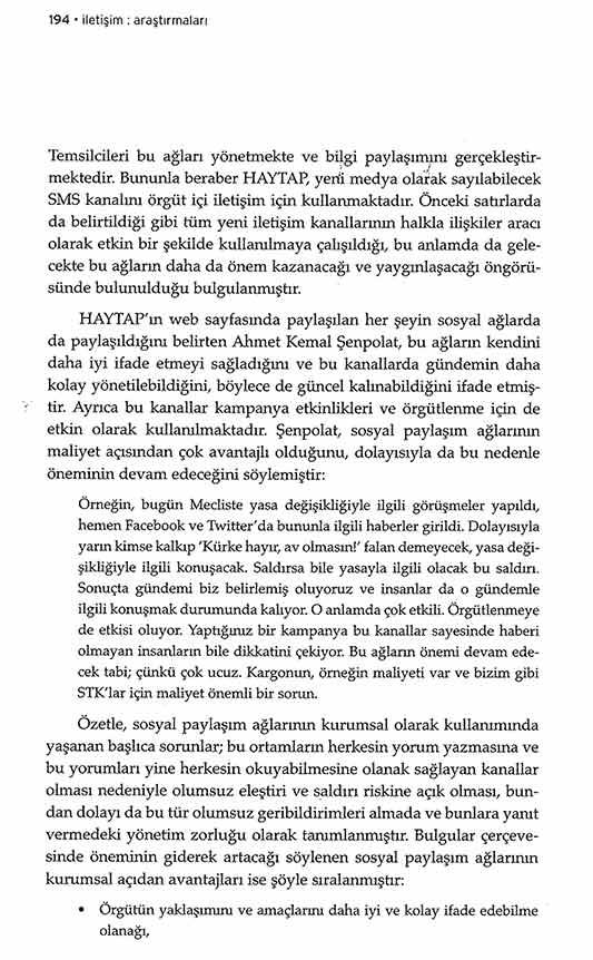 Ankara Üniversitesi İletişim Araştırmaları’nda HAYTAP’ın Halkla İlişkiler ve Sosyal Medya Algısına İlişkin Makale